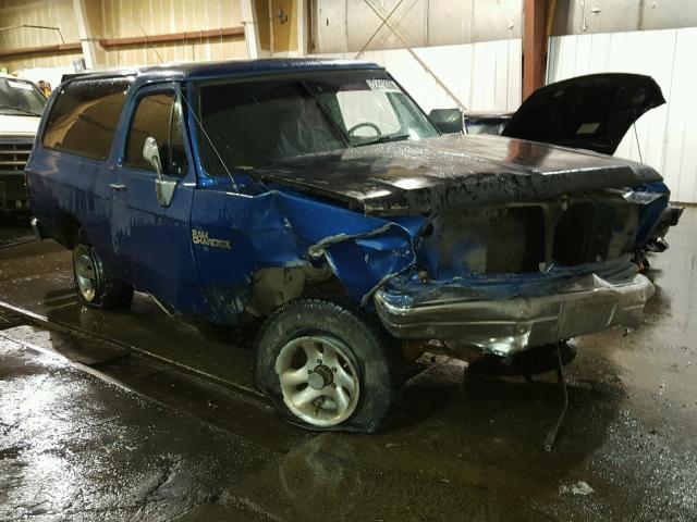 3B4GM07Y4PM119978 - 1993 DODGE RAMCHARGER BLUE photo 1