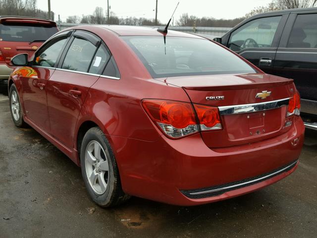 1G1PC5SB4D7134985 - 2013 CHEVROLET CRUZE LT RED photo 3