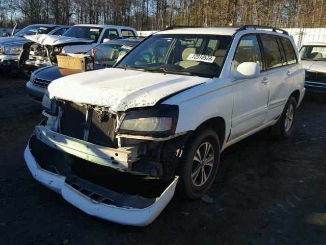 JTEGF21A910005694 - 2001 TOYOTA HIGHLANDER WHITE photo 2