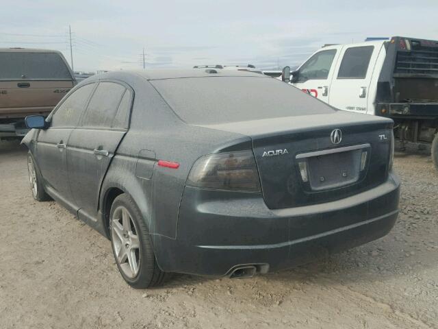 19UUA66265A014790 - 2005 ACURA TL GREEN photo 3