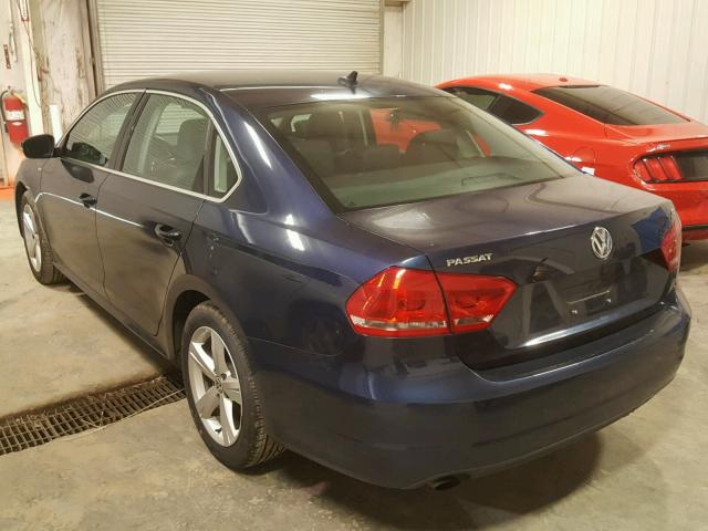 1VWAT7A34EC046494 - 2014 VOLKSWAGEN PASSAT S Կապույտ լուսանկար 3