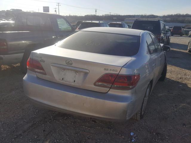 JTHBA30G565171129 - 2006 LEXUS ES 330 SILVER photo 4