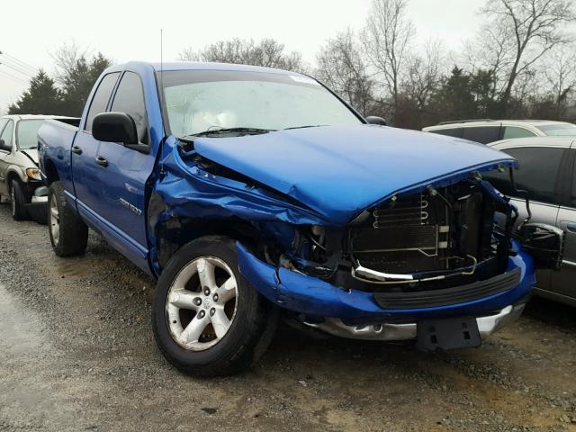 1D7HU18N07J561046 - 2007 DODGE RAM 1500 S BLUE photo 1