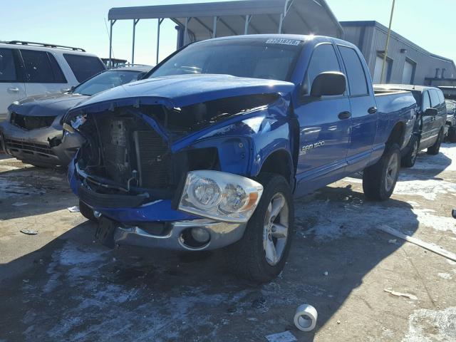 1D7HU18N07J561046 - 2007 DODGE RAM 1500 S BLUE photo 2