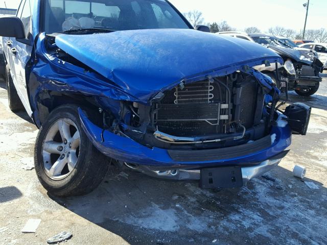 1D7HU18N07J561046 - 2007 DODGE RAM 1500 S BLUE photo 9