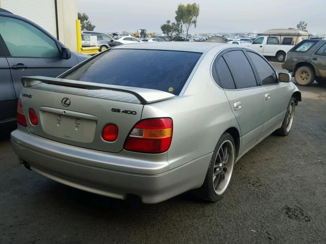 JT8BH68X7Y0023744 - 2000 LEXUS GS 400 SILVER photo 4