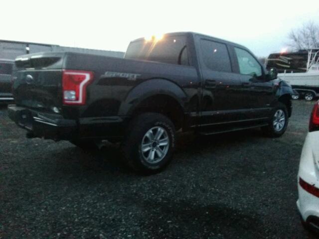 1FTEW1EP8FFB21820 - 2015 FORD F150 SUPER BLACK photo 4