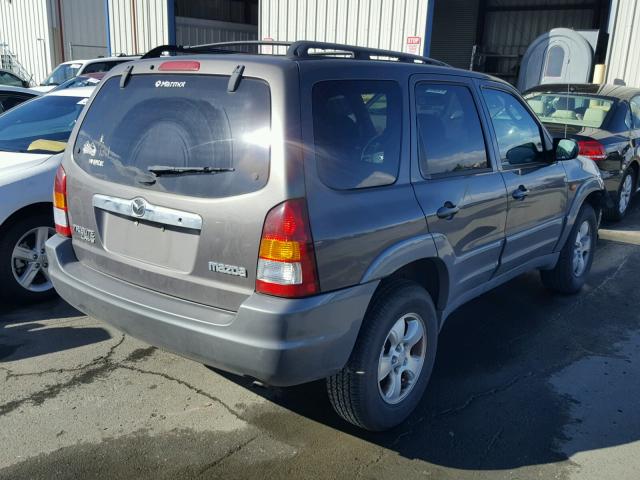 4F2YU081X2KM60794 - 2002 MAZDA TRIBUTE LX CHARCOAL photo 4