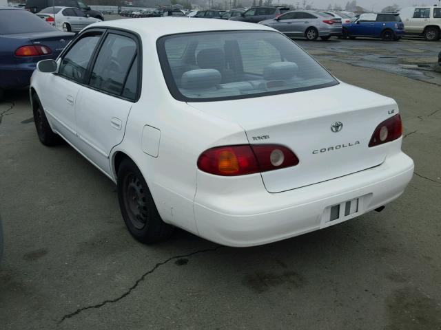 1NXBR12E91Z561705 - 2001 TOYOTA COROLLA CE WHITE photo 3