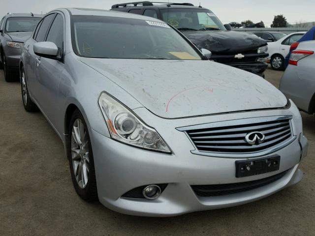 JN1CV6APXDM713180 - 2013 INFINITI G37 BASE SILVER photo 1