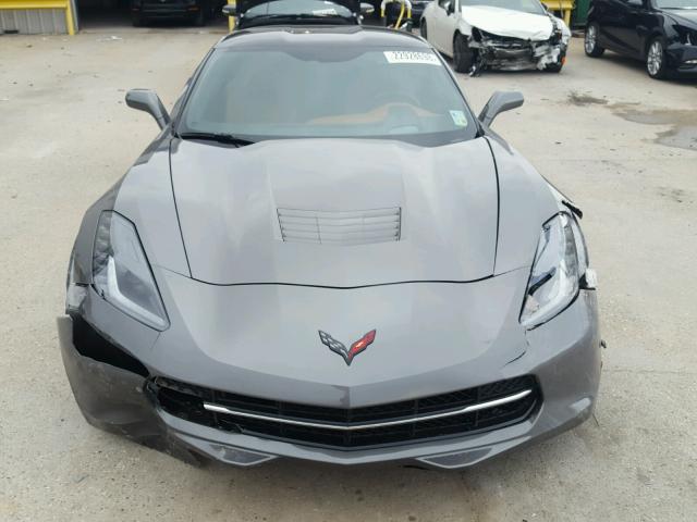 1G1YM2D70F5124932 - 2015 CHEVROLET CORVETTE S GRAY photo 9