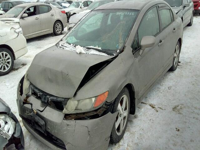 2HGFA16566H035681 - 2006 HONDA CIVIC LX GRAY photo 2