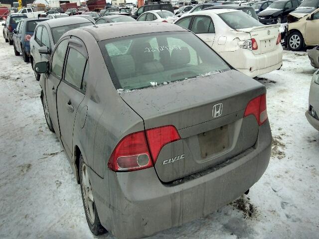 2HGFA16566H035681 - 2006 HONDA CIVIC LX GRAY photo 3