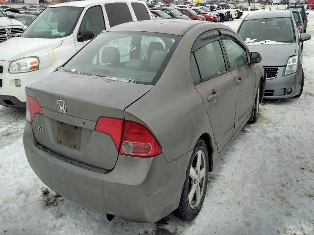 2HGFA16566H035681 - 2006 HONDA CIVIC LX GRAY photo 4