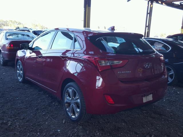 KMHD35LH1EU194069 - 2014 HYUNDAI ELANTRA GT RED photo 3