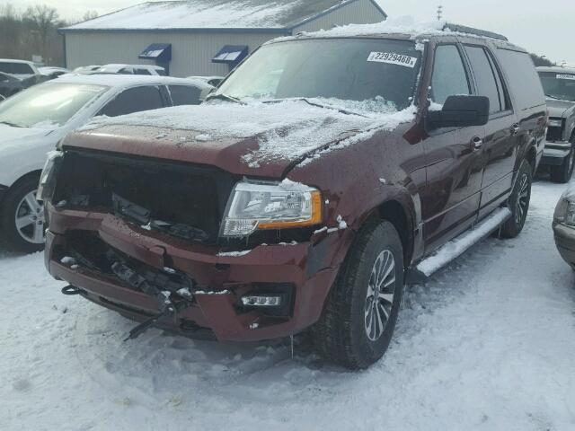 1FMJK1JT5HEA07212 - 2017 FORD EXPEDITION MAROON photo 2