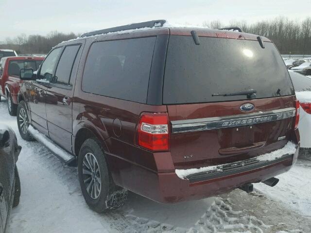 1FMJK1JT5HEA07212 - 2017 FORD EXPEDITION MAROON photo 3