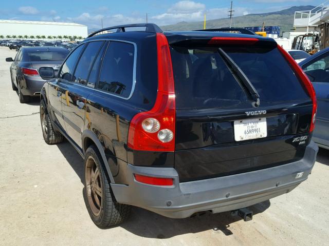 YV1CZ59H041079768 - 2004 VOLVO XC90 BLACK photo 3