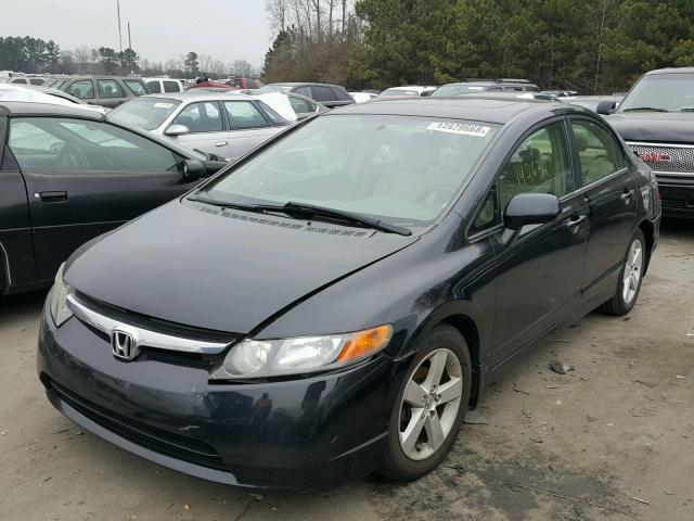 1HGFA16856L078051 - 2006 HONDA CIVIC EX 黑色 照片 2