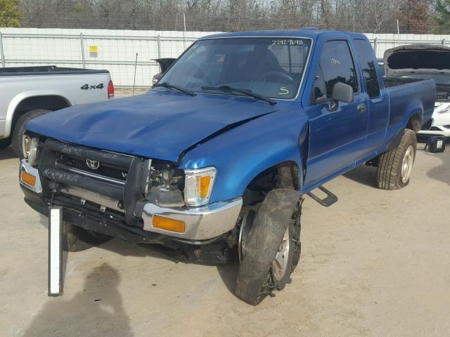 4TAVN13D4SZ325224 - 1995 TOYOTA PICKUP 1/2 BLUE photo 2