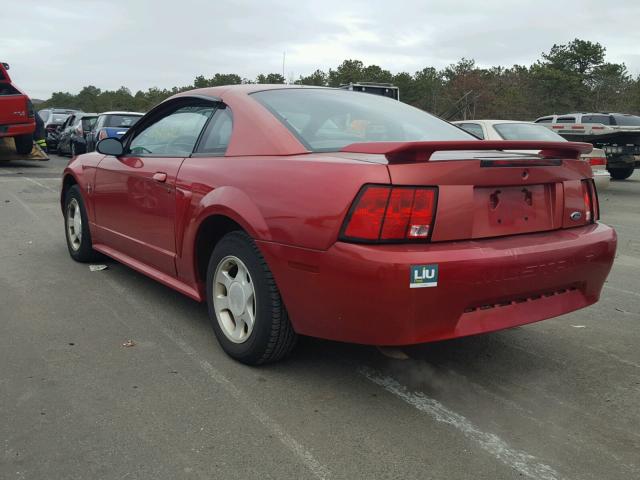 1FAFP40491F205871 - 2001 FORD MUSTANG RED photo 3