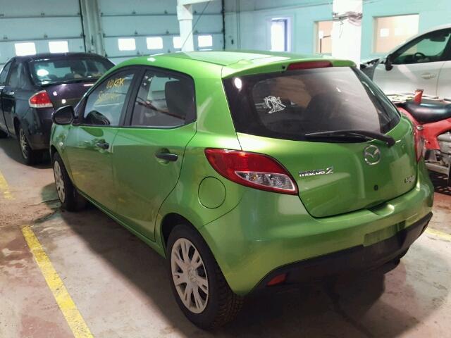 JM1DE1KY8C0143472 - 2012 MAZDA MAZDA2 GREEN photo 3