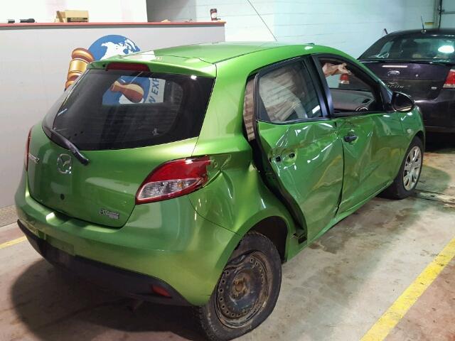 JM1DE1KY8C0143472 - 2012 MAZDA MAZDA2 GREEN photo 4
