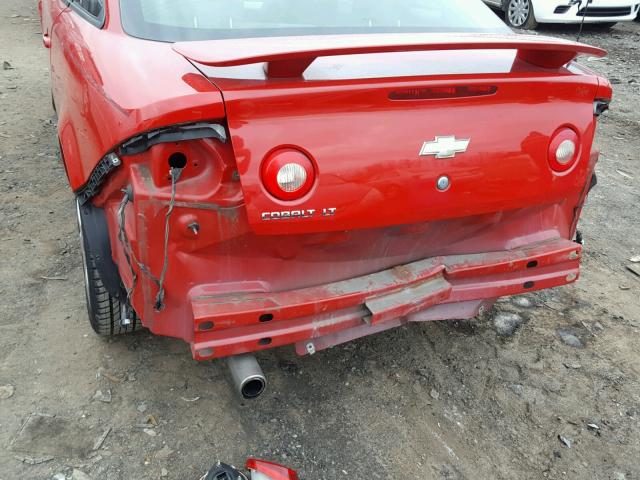 1G1AL15F777115297 - 2007 CHEVROLET COBALT LT RED photo 9