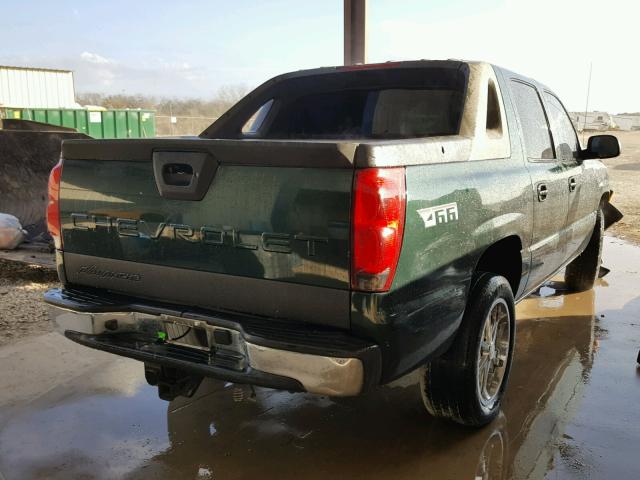 3GNEC13T63G232702 - 2003 CHEVROLET AVALANCHE GREEN photo 4