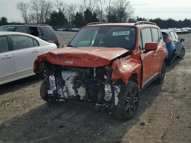 ZACCJABT0FPB55936 - 2015 JEEP RENEGADE L ORANGE photo 2