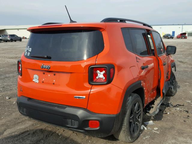 ZACCJABT0FPB55936 - 2015 JEEP RENEGADE L ORANGE photo 4