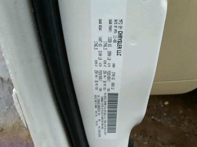 2V8HW34109R559318 - 2009 VOLKSWAGEN ROUTAN SE WHITE photo 10