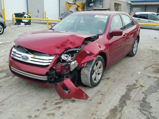 3FAHP07Z69R179862 - 2009 FORD FUSION SE RED photo 2