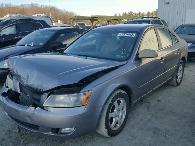 5NPEU46F76H113923 - 2006 HYUNDAI SONATA GLS SILVER photo 2