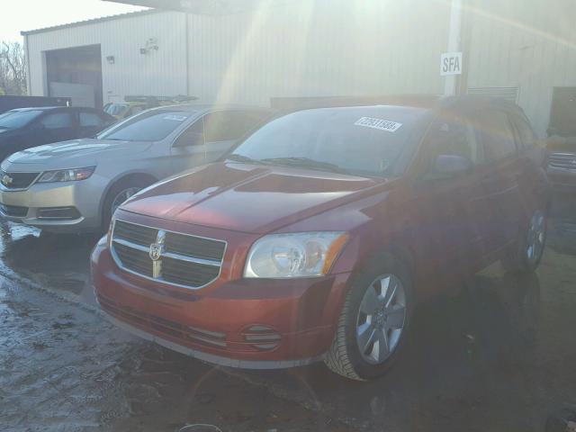 1B3HB48B17D553612 - 2007 DODGE CALIBER SX RED photo 2