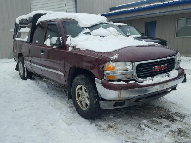 1GTEK19T2YE163265 - 2000 GMC NEW SIERRA RED photo 1