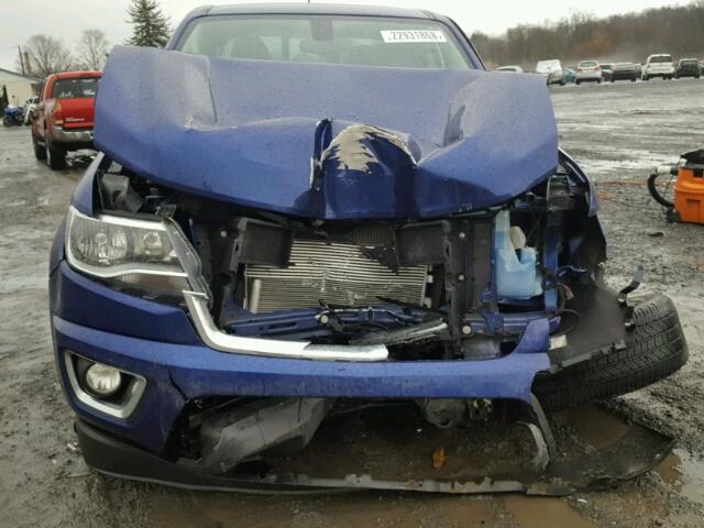 1GCGTCE38G1112379 - 2016 CHEVROLET COLORADO L BLUE photo 9