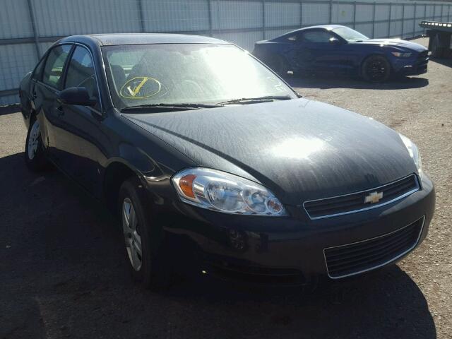 2G1WB58K081305482 - 2008 CHEVROLET IMPALA LS BLACK photo 1