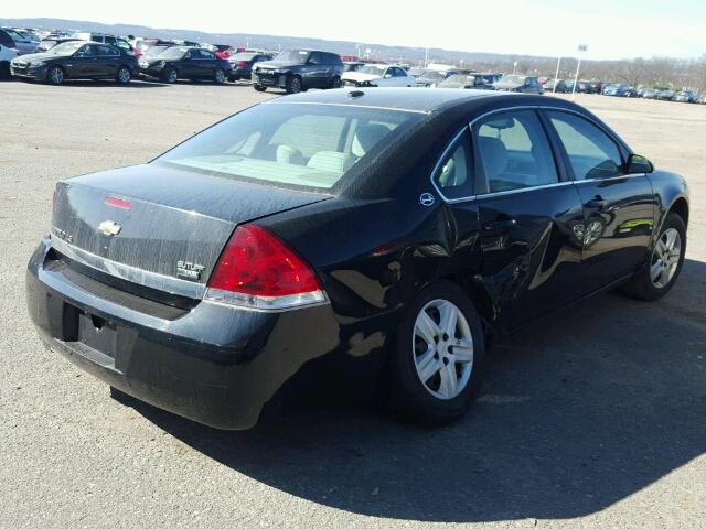 2G1WB58K081305482 - 2008 CHEVROLET IMPALA LS BLACK photo 4