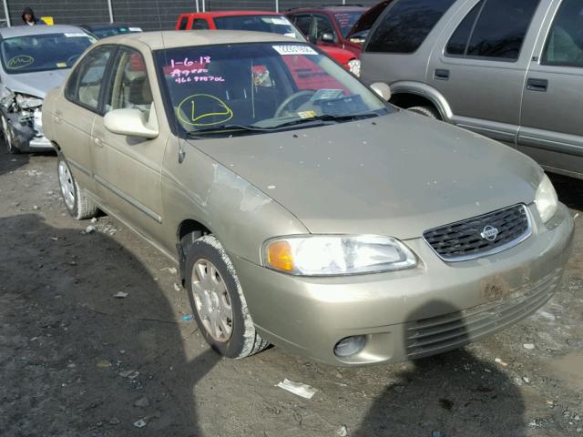 3N1CB51D02L586455 - 2002 NISSAN SENTRA XE TAN photo 1