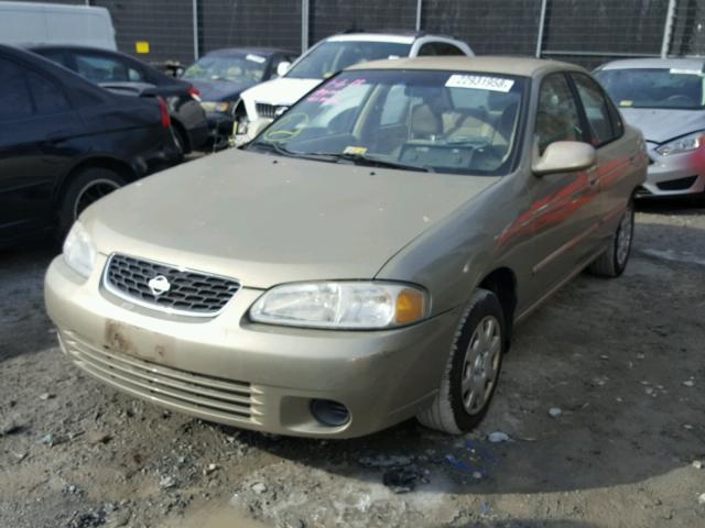 3N1CB51D02L586455 - 2002 NISSAN SENTRA XE TAN photo 2