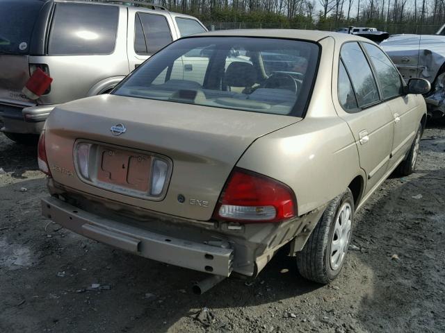 3N1CB51D02L586455 - 2002 NISSAN SENTRA XE TAN photo 4