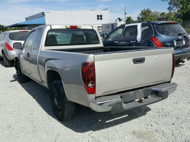 1GCCS198268193493 - 2006 CHEVROLET COLORADO BEIGE photo 3