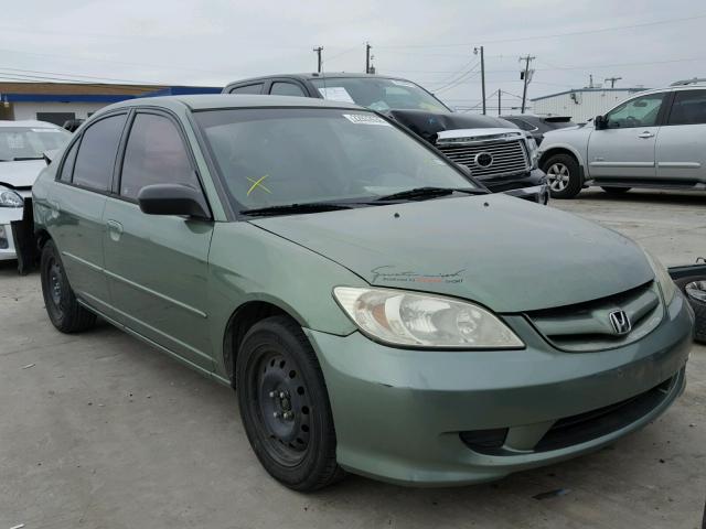 JHMES16574S000644 - 2004 HONDA CIVIC LX GREEN photo 1