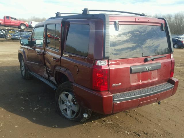 1J8HG48K67C628299 - 2007 JEEP COMMANDER 勃艮第红 照片 3