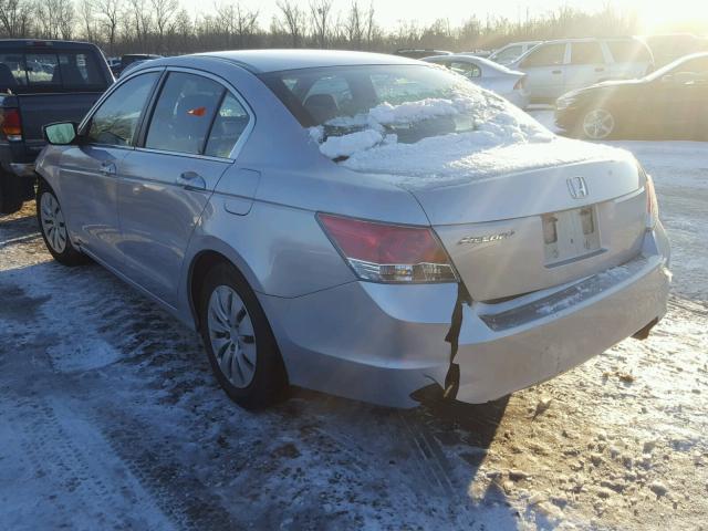 1HGCP25319A100608 - 2009 HONDA ACCORD LX SILVER photo 3