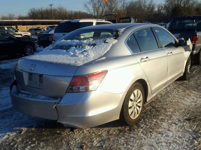 1HGCP25319A100608 - 2009 HONDA ACCORD LX SILVER photo 4