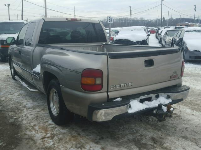 2GTEC19T321363769 - 2002 GMC NEW SIERRA GRAY photo 3