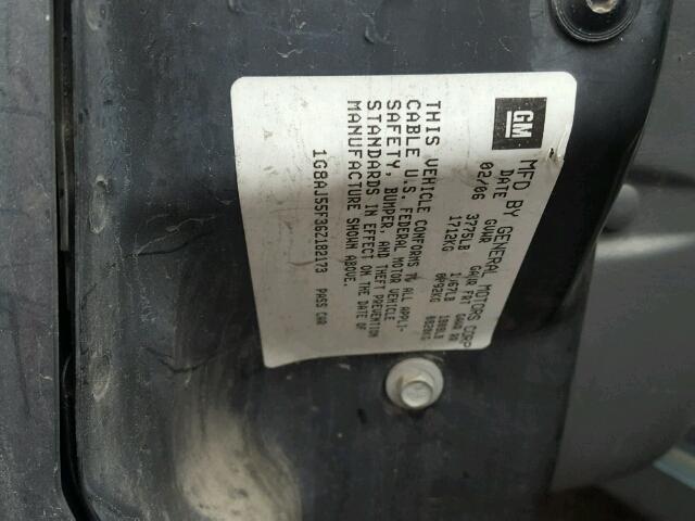 1G8AJ55F36Z182173 - 2006 SATURN ION LEVEL CHARCOAL photo 10