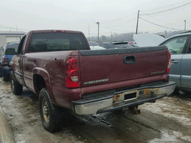 1GCHK24U73Z122540 - 2003 CHEVROLET SILVERADO MAROON photo 3